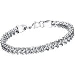 Bracelet pour homme en acier inoxydable - gourmette - argent�[a1216]