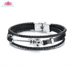 Bracelet homme bijoux - 21cm la mode tendance acier inoxydable guitare cuir bracelet de musiquecadeau ... Bracelet homme bijoux - 21cm la mode tendance acier inoxydable guitare cuir bracelet de musiquecadeau ...