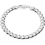 ® - bracelet homme femme argent sterling 925 massif - chaîne maille gourmette cubaine 7. 8mm - longueur: ... ® - bracelet homme femme argent sterling 925 massif - chaîne maille gourmette cubaine 7. 8mm - longueur: ...