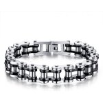 Bracelets pour hommes bracelets de manchette de vlo homme chane  maillons de moto bijoux en acier ...