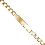 Bracelet homme or jaune véritable - maille gourmette - plaque à graver - latelier dazur Bracelet homme or jaune véritable - maille gourmette - plaque à graver - latelier dazur