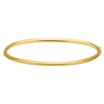 Bracelet jonc - brillaxis - ouvrant rigide - or jaune 18 carats - 3 mm - femme