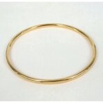 Bracelet jonc �pais plaqu� or 18carats 750 / 1000 bijoux