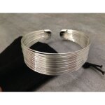 Bracelet jonc ll argent femme