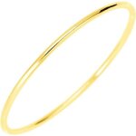 Bracelet jonc or massif jaune - femme