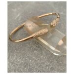 Bracelet jonc ouvert esclave - plaqu or 750 / 1000 - grande taille - dor - mixte - neuf