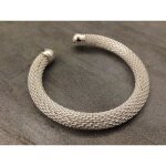 Bracelet jonc rond femme argent