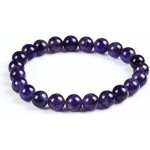Bracelet - lithothérapie - améthyste naturelle - anti - stress - violet - extensible 65cm à 8cm Bracelet - lithothérapie - améthyste naturelle - anti - stress - violet - extensible 65cm à 8cm