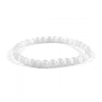 Bracelet lithoth�rapie en pierre de lune - synth�tique - blanc - femme