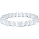 Bracelet - pierre de lune - femme - �lastique - 27 perles - anti - stress