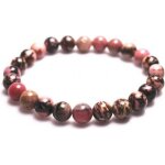 Bracelet lithothérapie en rhodonite naturelle rose - adulte - femme Bracelet lithothérapie en rhodonite naturelle rose - adulte - femme