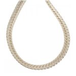 Bracelet - bijou - maille anglaise - plaqué or 18 carats - 20 cm - 5 mm Bracelet - bijou - maille anglaise - plaqué or 18 carats - 20 cm - 5 mm
