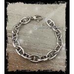 Bracelet maille marine - bijouxia - argent massif 925 / 1000 rhodi� - femme