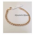 Bracelet maille palmier plaqué or 18 carats 750 / 1000 - bijouterie bijouxia - longueur 19cm - largeur ... Bracelet maille palmier plaqué or 18 carats 750 / 1000 - bijouterie bijouxia - longueur 19cm - largeur ...