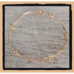 Bracelet maille paloma et fines boules plaqu or 18 carats - bijouxia - femme - plaqu or 18 carats - ...