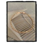 Bracelet - bijouxia - maille paloma - plaqu� or 18 carats - 3 microns - 18 cm