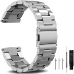 Bracelet de montre en acier inoxydable - trahoo - lib�ration rapide - 16mm 18mm 20mm 22mm 24mm - argent ...