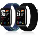 Bracelet pour montre connect�e - kal - 2 pi�ces nylon l�ger respirant pour xiaomi smart band 9 pro / ...
