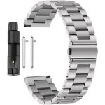Bracelet de montre en m�tal - zgeer - 20mm - 22mm - acier inoxydable - argent - ajustable
