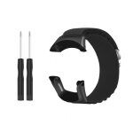 Bracelet de montre en nylon inf pour suunto ambit 3 le noir - tissu respirant de haute qualité Bracelet de montre en nylon inf pour suunto ambit 3 le noir - tissu respirant de haute qualité