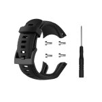 Bracelet de montre en silicone suunto - noir - pour sportifs - adulte mixte Bracelet de montre en silicone suunto - noir - pour sportifs - adulte mixte