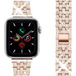 Bracelet de montre avec strass - swapy - 20 mm - pour galaxy watch s3 / gt2 / apple watch 8 - m�tal de ...