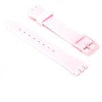 Bracelet montre - swatch - my - montre - silicone - 17 mm - rose clair Bracelet montre - swatch - my - montre - silicone - 17 mm - rose clair