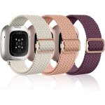 Bracelet en nylon compatible montre connect�e - levys - 3 pi�ces - compatible fitbit versa 3 / 4
