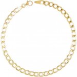 Bracelet or 18 carats 750 / 000 - maille gourmette jaune - homme - latelier dazur