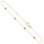 Bracelet femme or jaune - boules diamantées - latelier dazur - maille forçat - longueur 18cm - poids ... Bracelet femme or jaune - boules diamantées - latelier dazur - maille forçat - longueur 18cm - poids ...