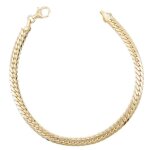 Bracelet or jaune véritable - maille anglaise ? femme Bracelet or jaune véritable - maille anglaise ? femme