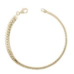 Bracelet or jaune véritable - maille anglaise ? femme Bracelet or jaune véritable - maille anglaise ? femme