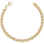 Bracelet or jaune véritable - maille palmier - femme Bracelet or jaune véritable - maille palmier - femme