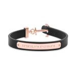 Bracelet - paul hewitt - ph - fsc - r - b - s - acier inoxydable - cuir - or rose et noir