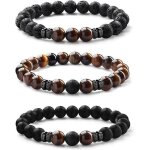 Bracelets perle hommes 8mm tigers eye mens bracelet matte lava rock bracelet extensible réglable bracelets ... Bracelets perle hommes 8mm tigers eye mens bracelet matte lava rock bracelet extensible réglable bracelets ...