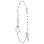 Bracelet personnalisé - sc crystal - clémence - acier inoxydable - gris - femme Bracelet personnalisé - sc crystal - clémence - acier inoxydable - gris - femme