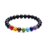 Bracelet en pierre de lave 7 chakra pour femmes - rvu6j