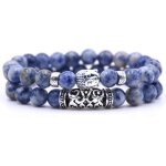 Bracelet en pierre naturelle pour femme 7 chakras naturels lapis lazuli perles stretch bracelet yoga ...