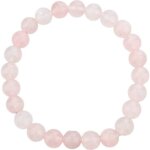 Bracelet pierres naturelles - quartz rose - 24 perles - adulte - mixte