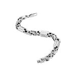 Bracelet - police - acier - 20 pouces - argent - homme