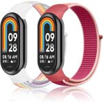 Bracelet de remplacement pour xiaomi smart band - kal - 2 pi�ces nylon pour xiaomi mi band 10 / 9 / 8 ...