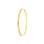 Bracelet - femme - jonc - rond - rigide - motif - grec - plaqué or doré rose 750 / 1000 - 64 mm Bracelet - femme - jonc - rond - rigide - motif - grec - plaqué or doré rose 750 / 1000 - 64 mm