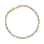 Bracelet - sif jakobs - ellera grande - argent 925 / 1000 - plaquage or jaune 18 carats - 18 cm