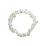 Bracelet - estime de soi - opalite - transparent - 18cm - perles baroques