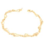 Bracelet souple plaqu� or karia ii