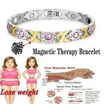 Bracelet de thrapie magntique - ecelen - torsad - bijoux amincissant - 4 couleurs - mixte