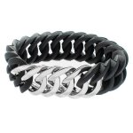 Bracelet therubz 100174 noir - therubz - acier - mixte