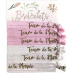 Bracelets en tissu pour enterrement de vie de jeune fille - cotillons dalsace - 6 pièces - 3 roses et ... Bracelets en tissu pour enterrement de vie de jeune fille - cotillons dalsace - 6 pièces - 3 roses et ...