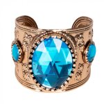 Bracelet - bolland - reine du nil - topaze bleue - accessoire d�guisement