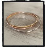 Bracelet triples joncs 3 ors - bijouxia - plaqué or 18 carats - diamètre 66 cm Bracelet triples joncs 3 ors - bijouxia - plaqué or 18 carats - diamètre 66 cm